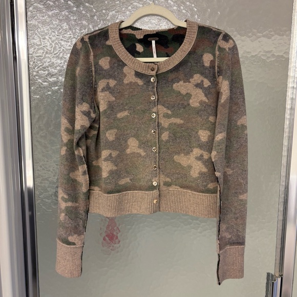 Free People Nocturnal Patterned Cashmere Cardigan - Picture 3 of 5